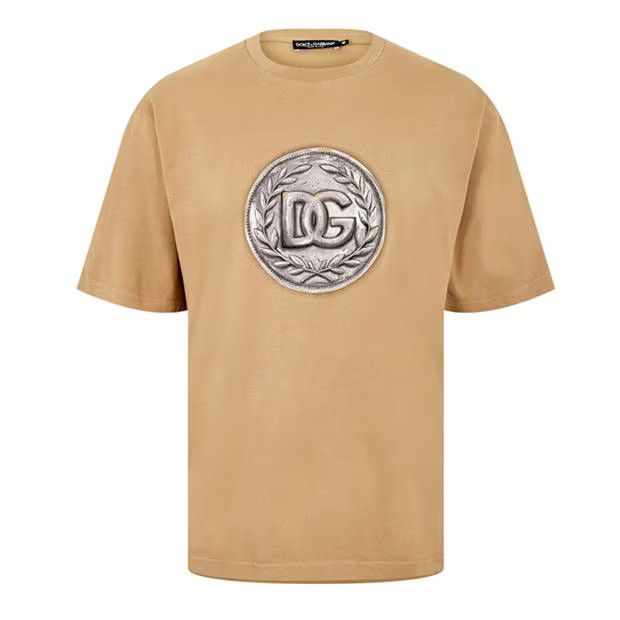 image of Dolce Gabbana O1G2R1Mq0324 T-Shirts In Sand, Men's (Size Small)