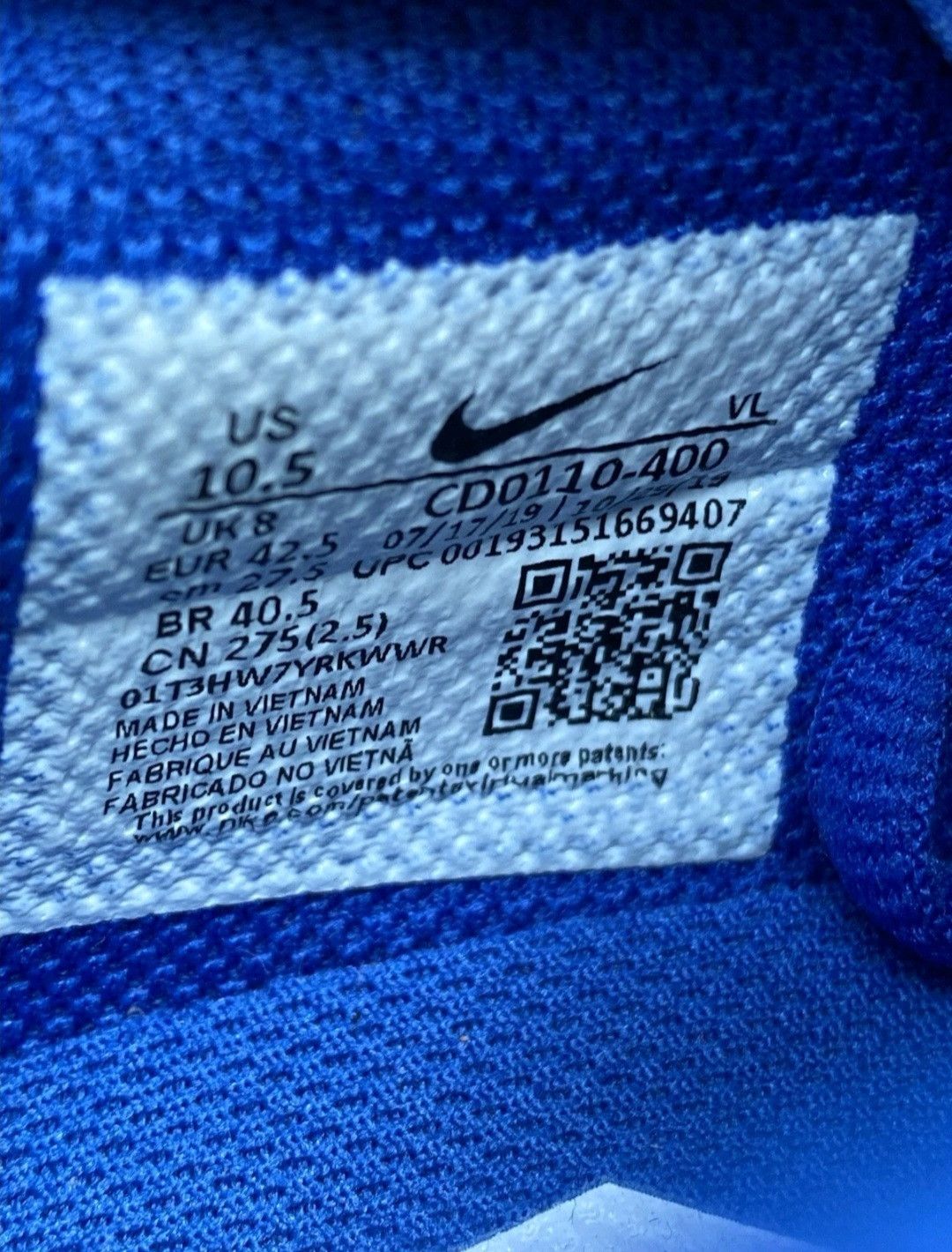 Nike WMNS Nike HyperDiamond 3 Pro Blue Game Royal Size 10.5 DS Size US 10.5 / IT 40.5 - 8 Thumbnail
