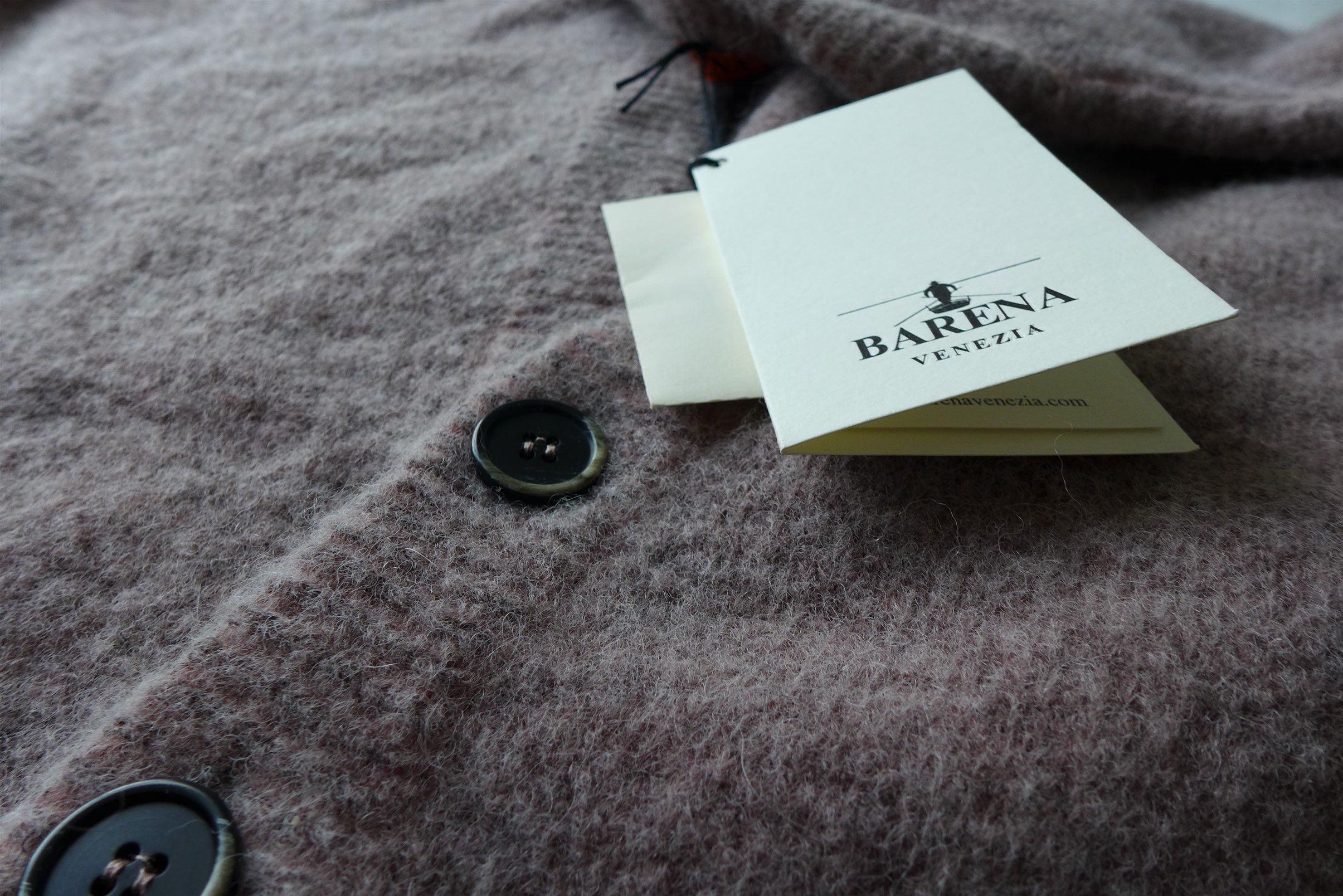 Barena Barena Simo Fade Cardigan - Dusty Pink Mohair Size US XL / EU 56 / 4 - 12 Thumbnail
