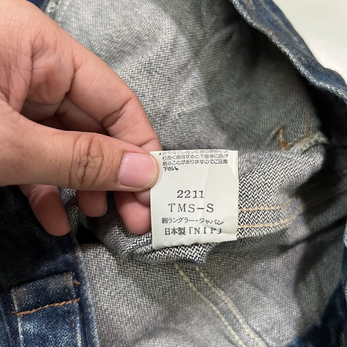 Vintage × Wrangler 🔥 VINTAGE WEANGLER 14OZ BROKEN DENIM TRUCKER WESTERN JACKET Size US S / EU 44-46 / 1 - 16 Thumbnail