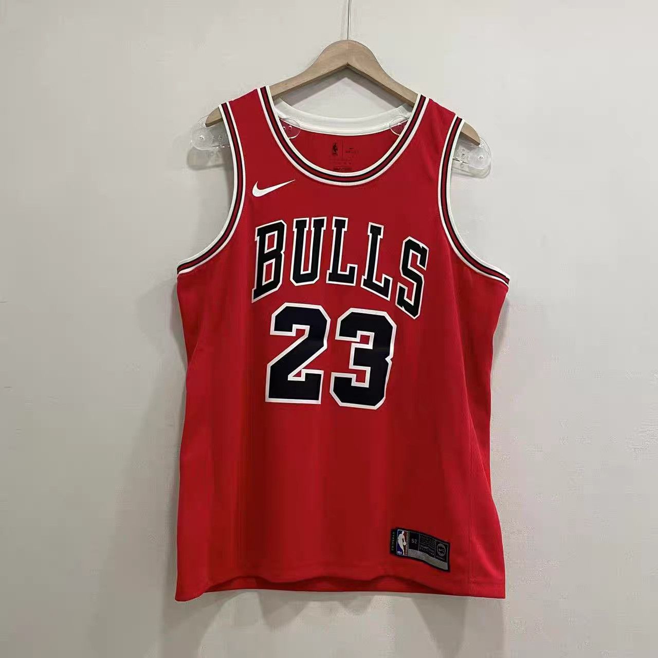 Jordan Brand Michael Jordan #23 Chicago Bulls Black Red Jersey K15 Size US XL / EU 56 / 4 - 2 Thumbnail