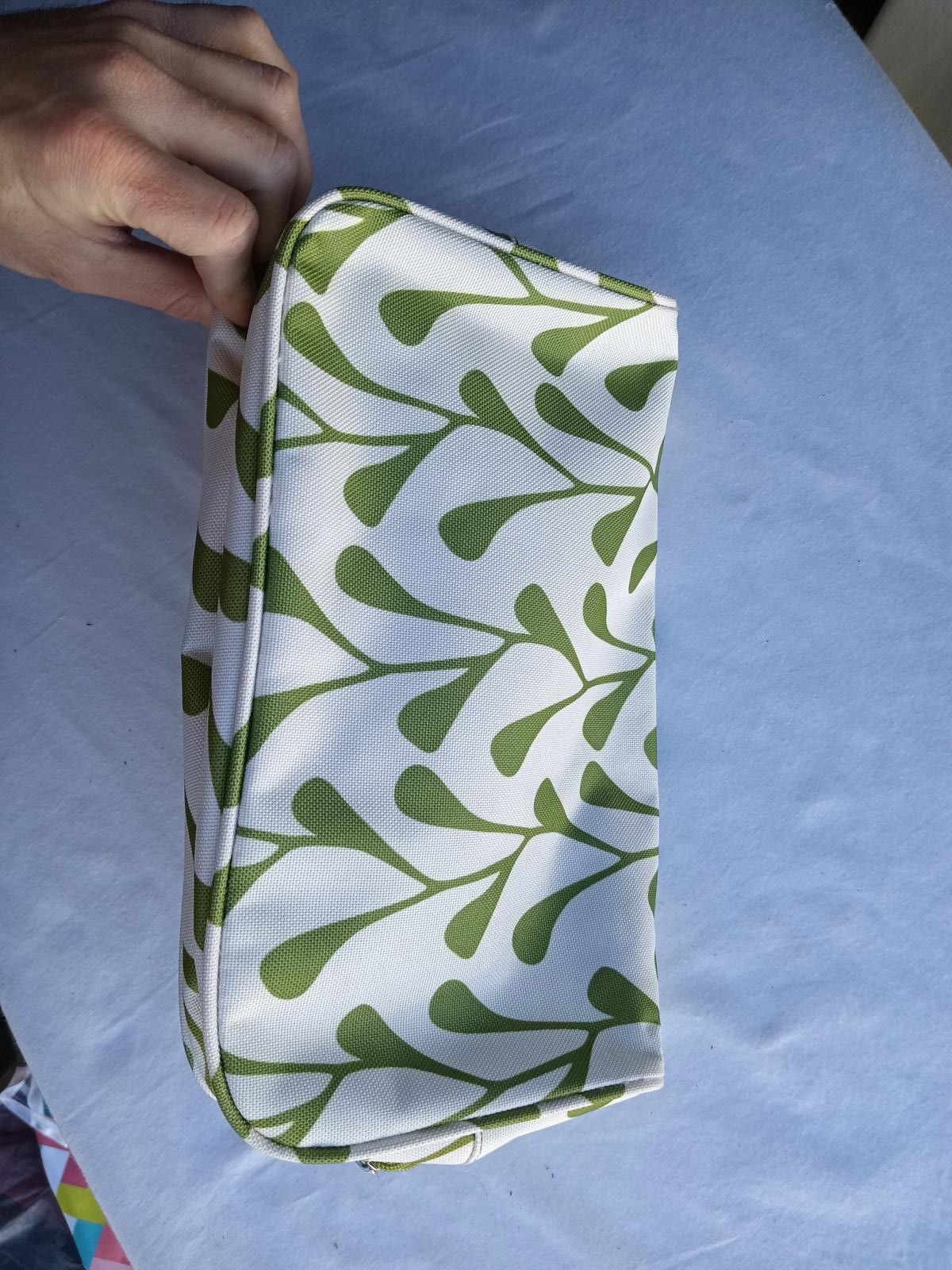Clique Chic Green Leafy Print Cosmetic Pouch Size ONE SIZE - 4 Thumbnail