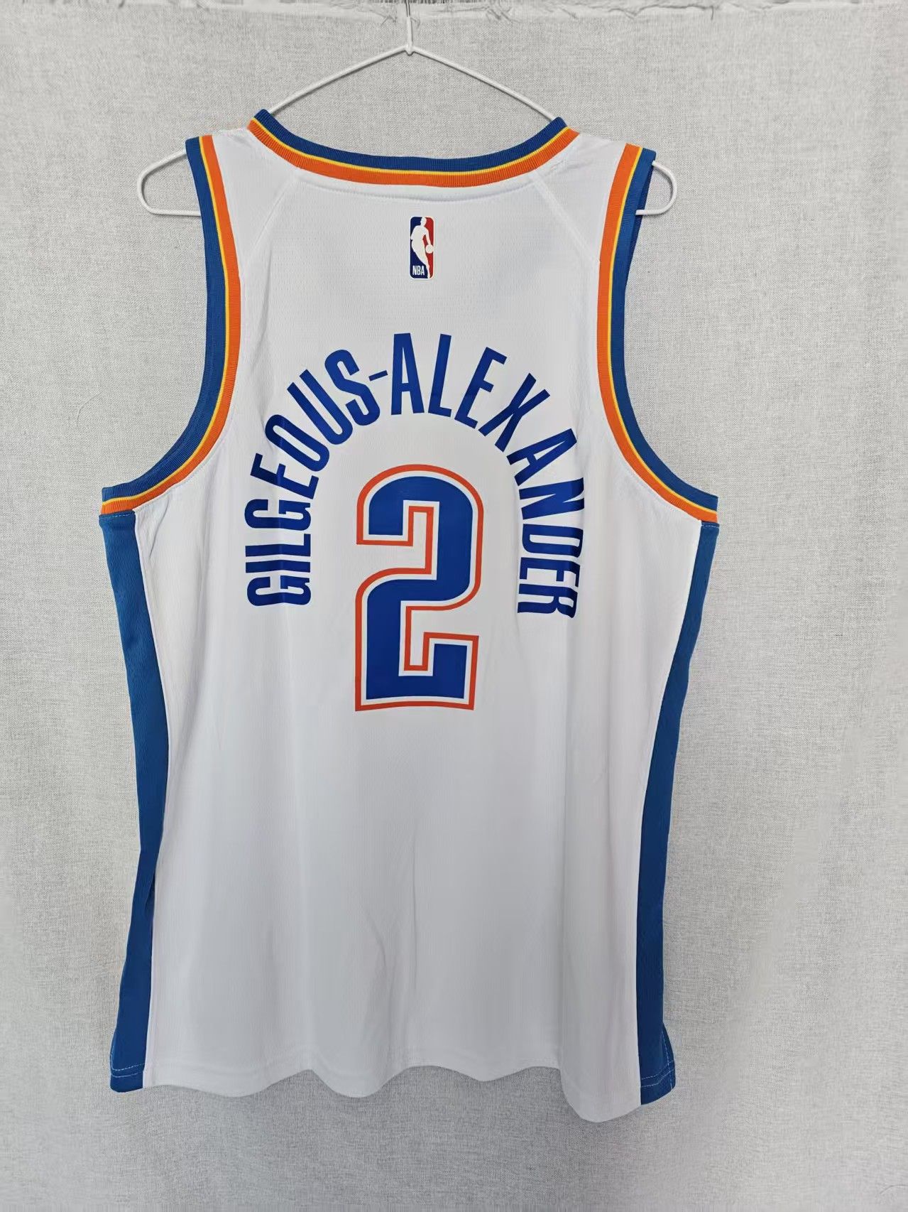 NBA Thunder #2 Shai Gilgeous-Alexander Jersey White Size US M / EU 48-50 / 2 - 2 Thumbnail