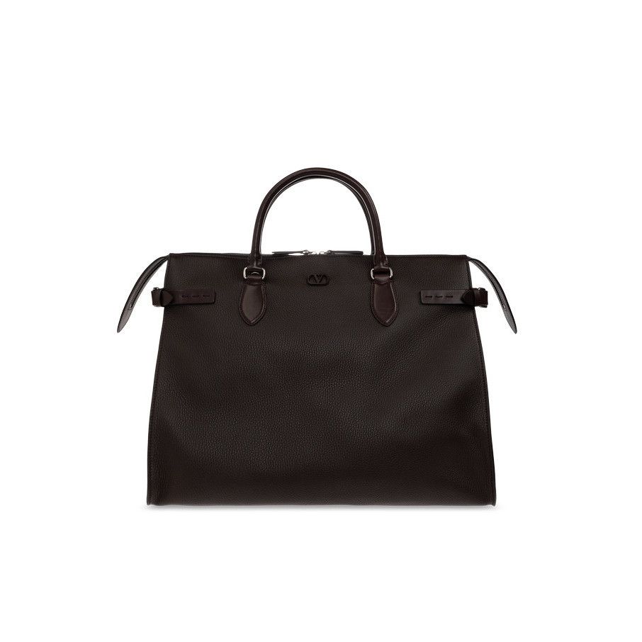 Valentino VALENTINO GARAVANI Brown Leather Top Handle Bag New & Authen Size ONE SIZE - 1 Thumbnail