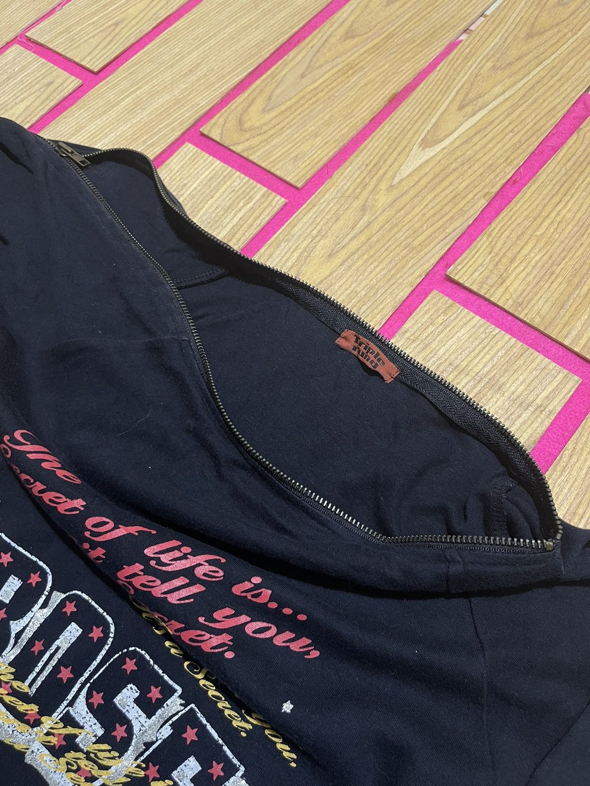 If Six Was Nine TRIPLE RUND Y2K long sleeve t-shirt with zippered ape style Size M / US 6-8 / IT 42-44 - 6 Thumbnail