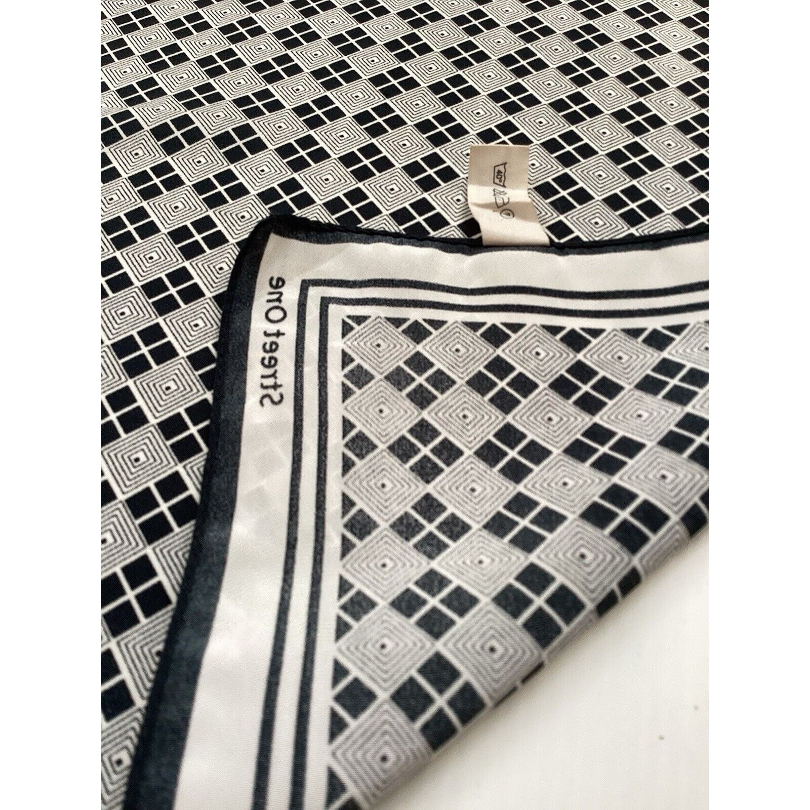 Other STREET ONE Gray & Black Geometric Polyester Scarf SQR 17’’ Size ONE SIZE - 6 Thumbnail