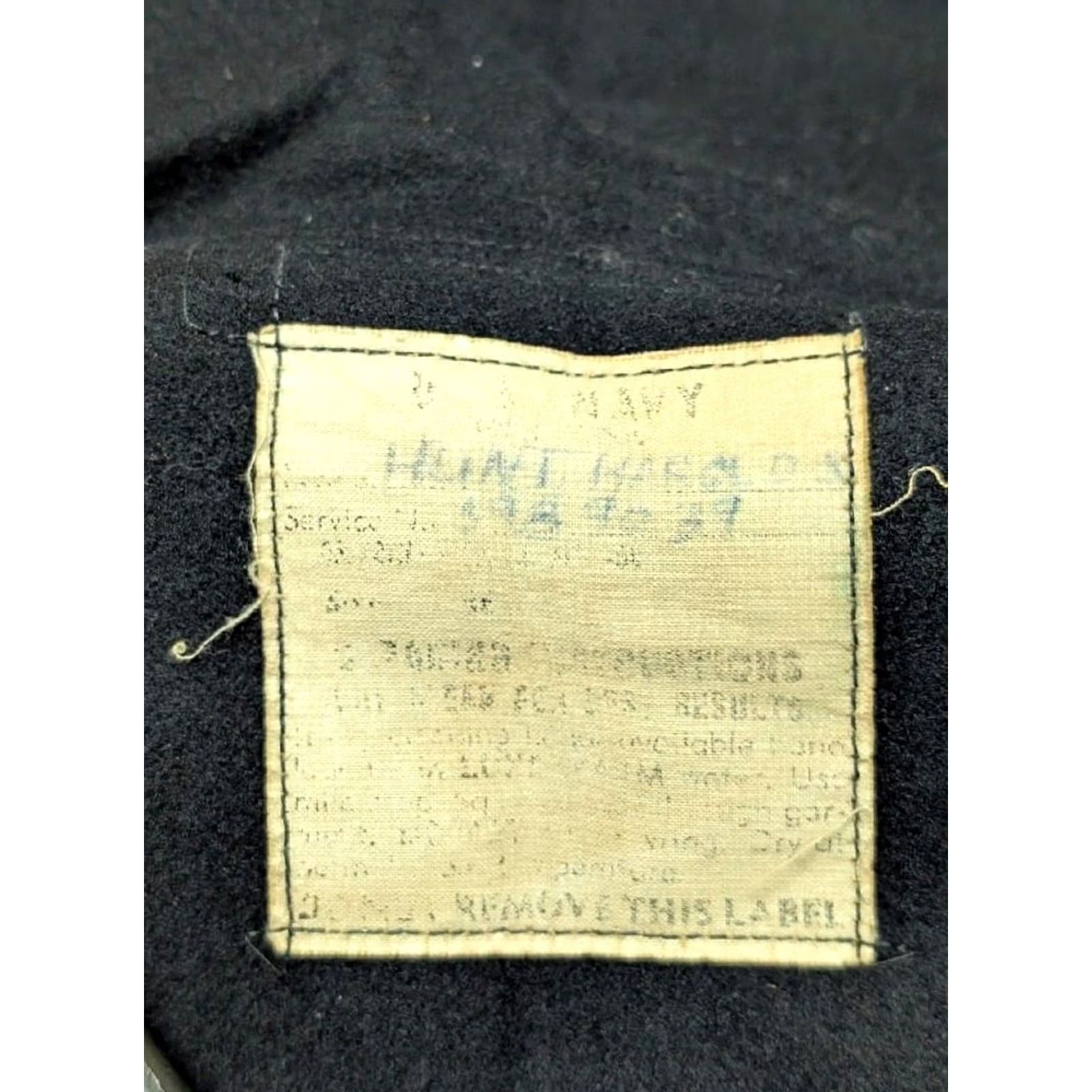 Vintage USN UNIFORM Shirt, US Navy, WWII Vintage Blue Wool Smock, SMALL, Men, Shirt-Jacket, 38 Chest, 1940s, Blue Mens Smock Shirt Size US S / EU 44-46 / 1 - 5 Thumbnail