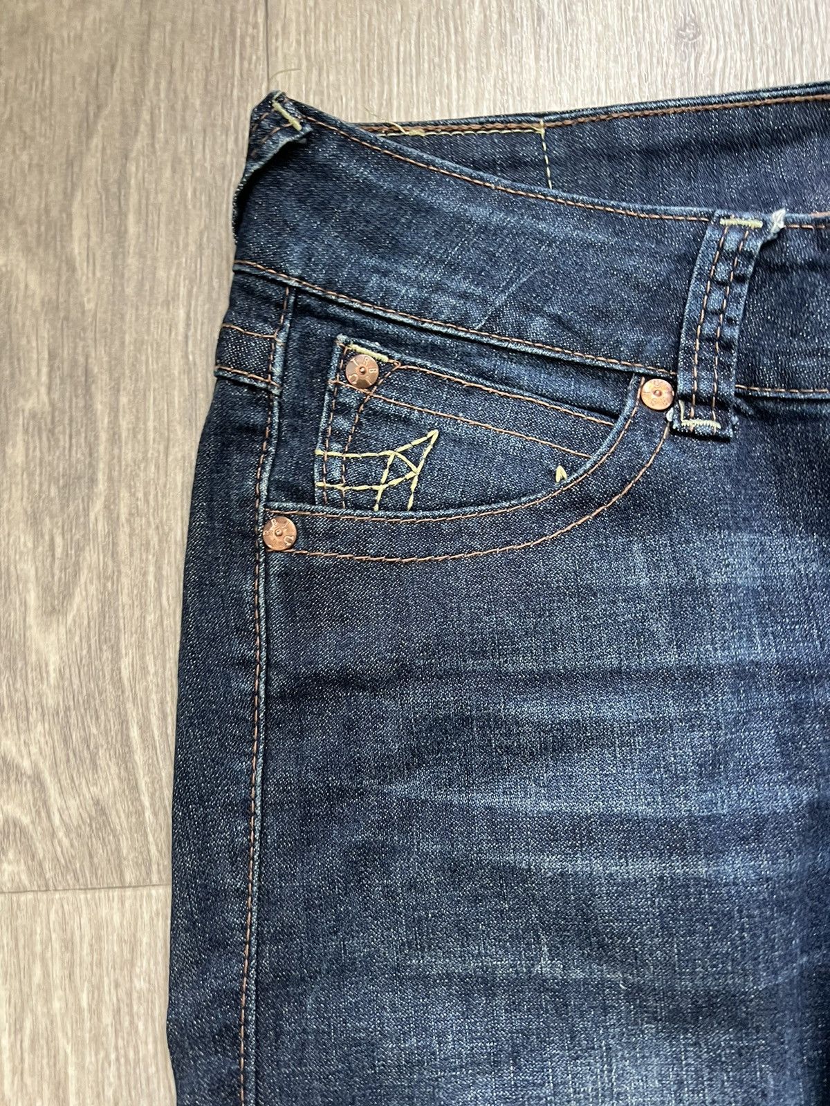 If Six Was Nine True Religion Low Rise Flared Denim Black Jeans Size 29" - 8 Thumbnail