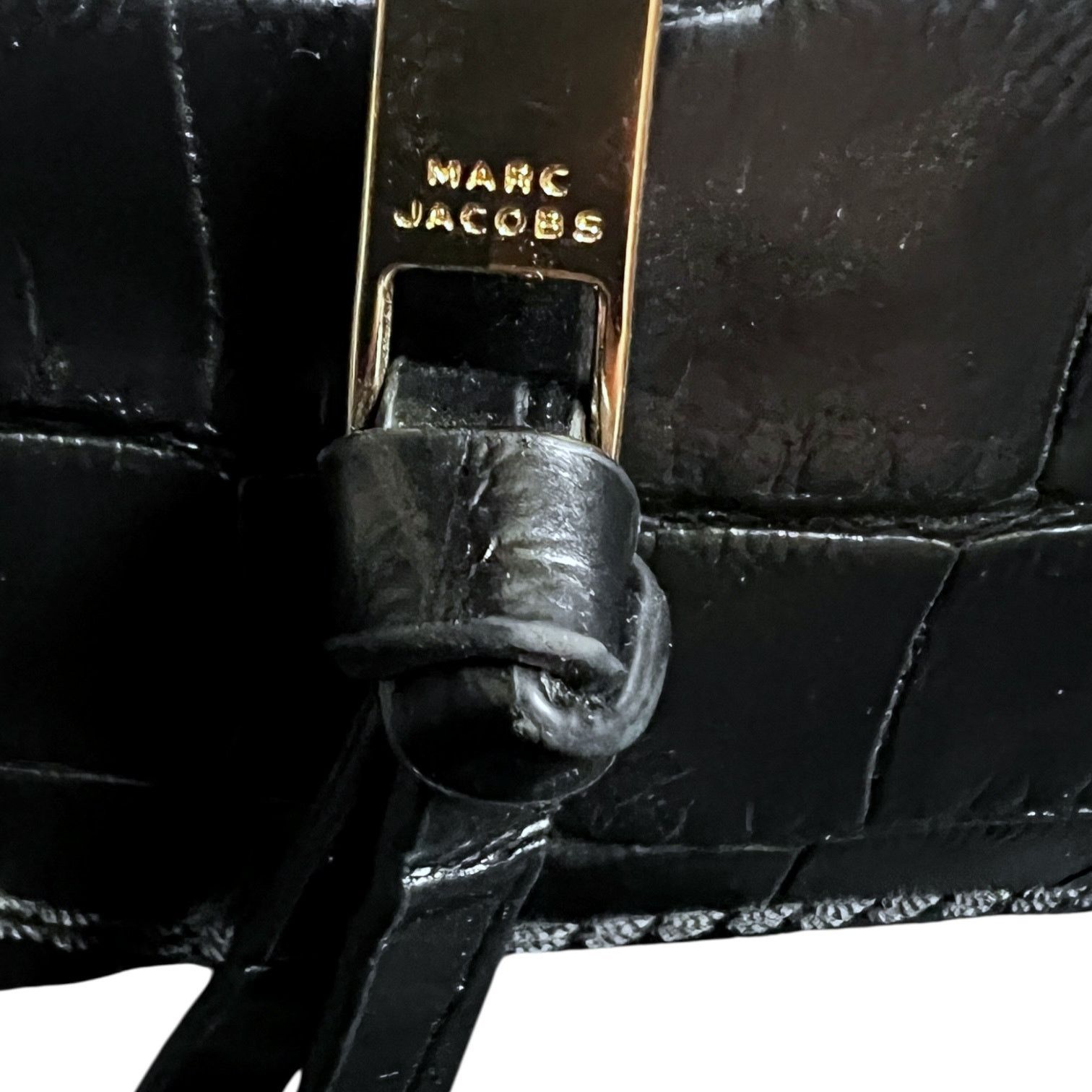 Marc Jacobs Marc Jacobs Cruiser Crocodile Embossed Satchel $495 Retail Size ONE SIZE - 8 Thumbnail
