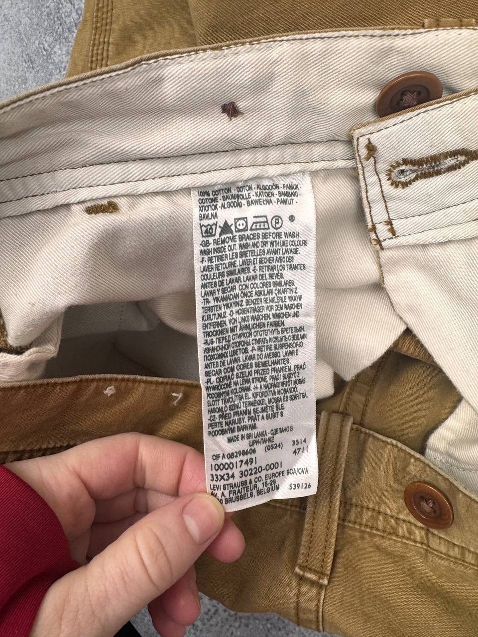 Levi's Vintage Clothing Levi's Men Vintage Pants Beige Straight Casual Size W33 Size US 33 - 9 Thumbnail