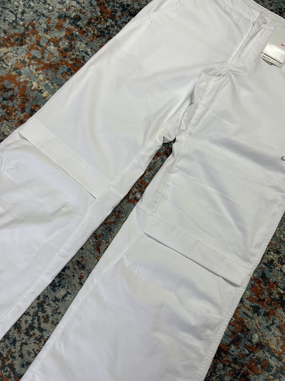 Other Vintage y2k Nike flared utility baggy track pants Size 27" / US 4 / IT 40 - 4 Thumbnail