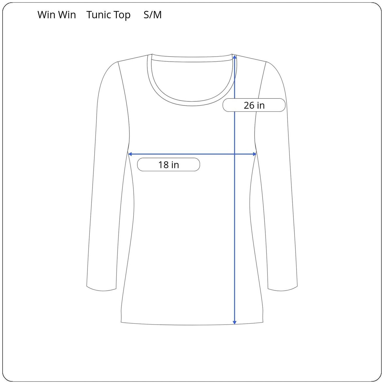 Other Win Win 3/4 Sleeve Tunic Top Women's Size S/M Size S / US 4 / IT 40 - 5 Thumbnail