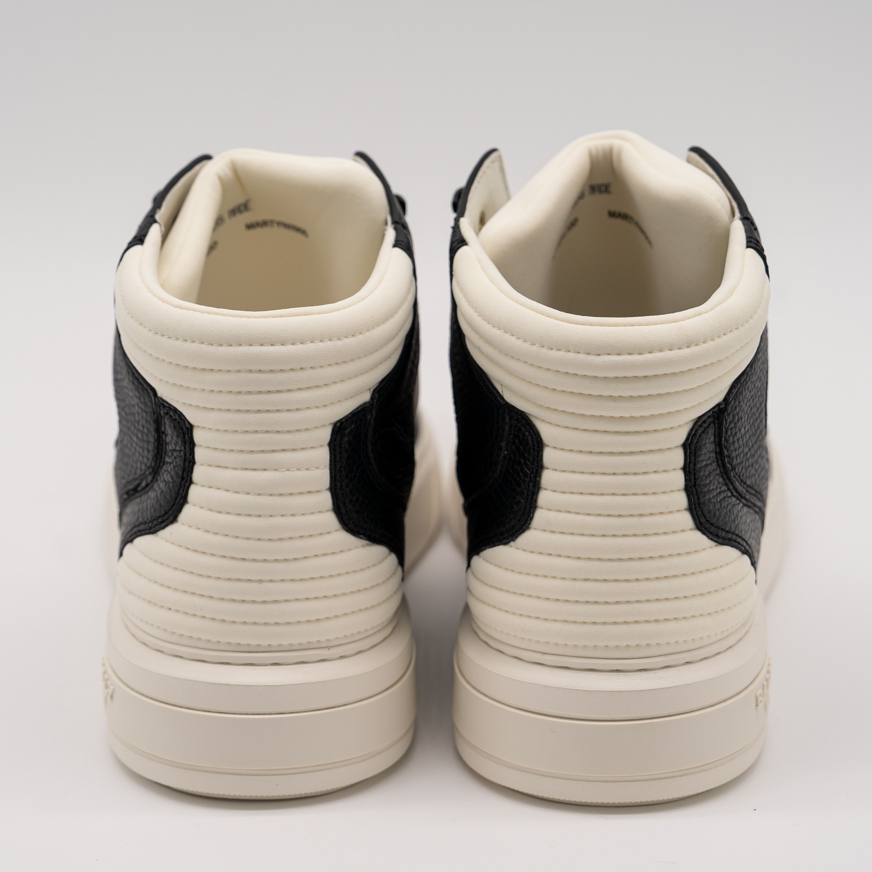 Bally 12 Bally Martyn Black White Leather High Top Sneakers Size US 12 / EU 45 - 5 Thumbnail