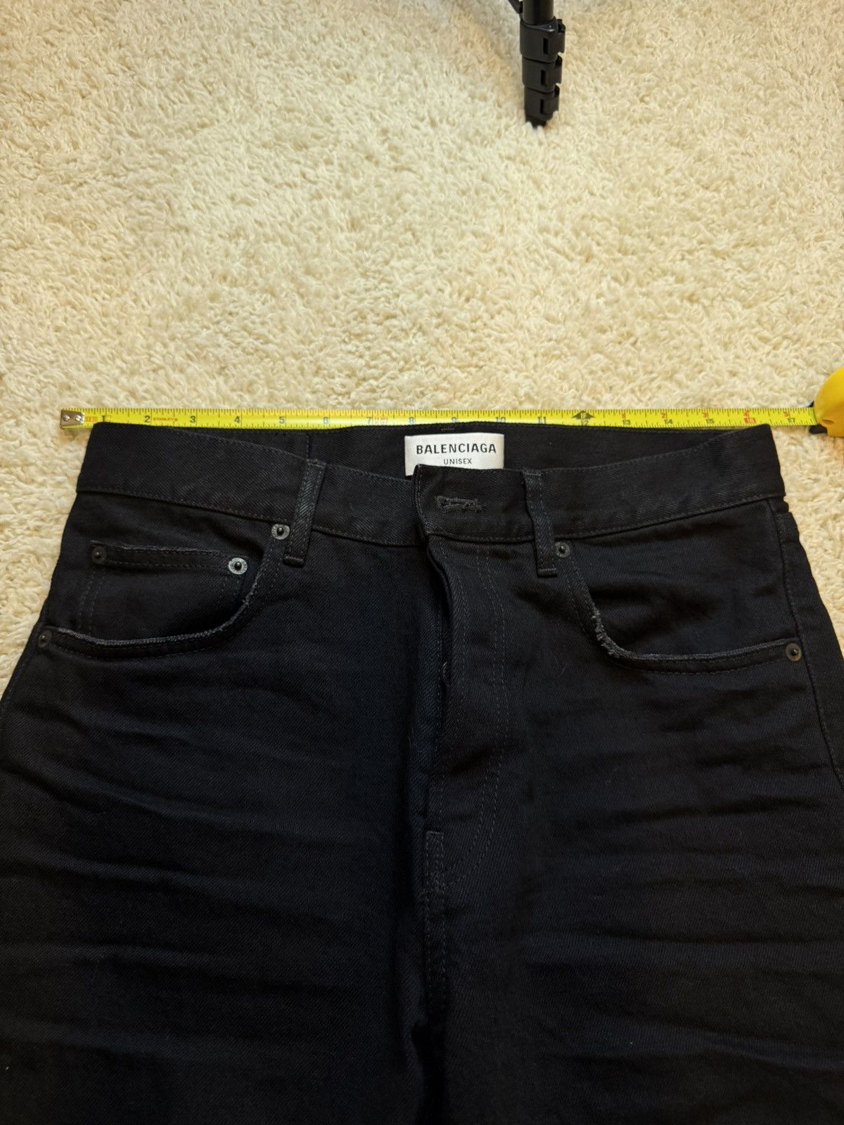 Balenciaga Balenciaga Jet Black Heal Drag Jean Size US 29 - 11 Thumbnail