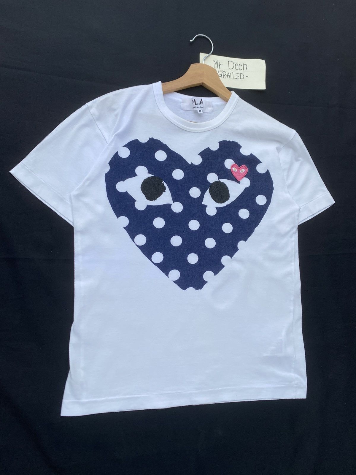 Comme des Garcons Play Comme Des Garcons T Shirt Polka Dot Big Logo Size US S / EU 44-46 / 1 - 2 Thumbnail