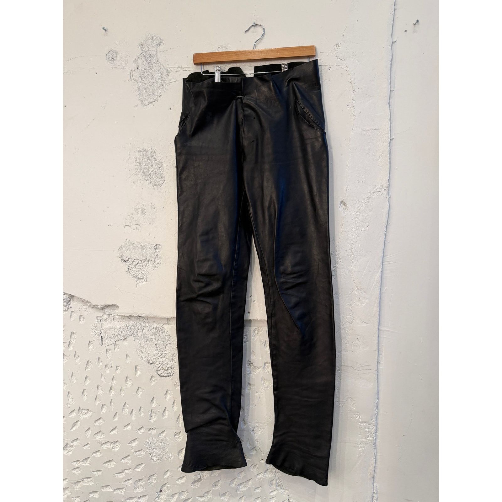 Ma+ MA+ Black Leather Pants Size US 32 / EU 48 - 1 Thumbnail