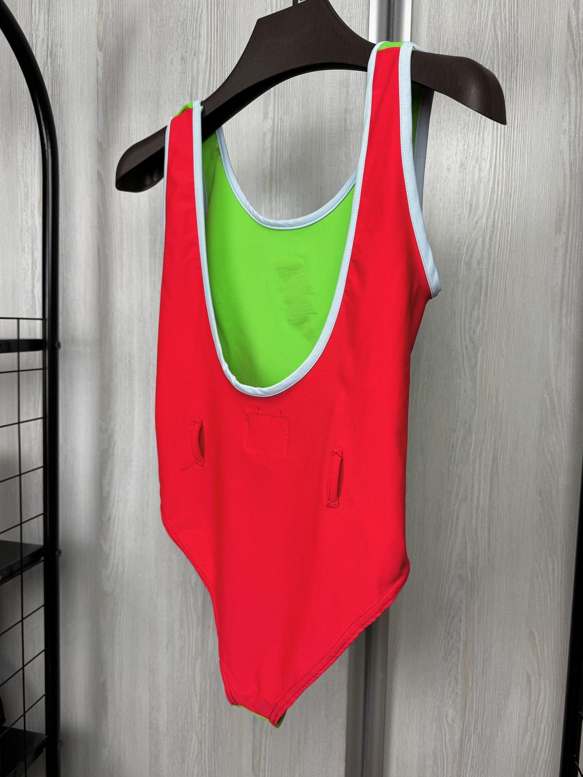 W&LT W&LT Walter van Beirendonck 90s vintage swimsuit green red Size S / US 4 / IT 40 - 7 Thumbnail