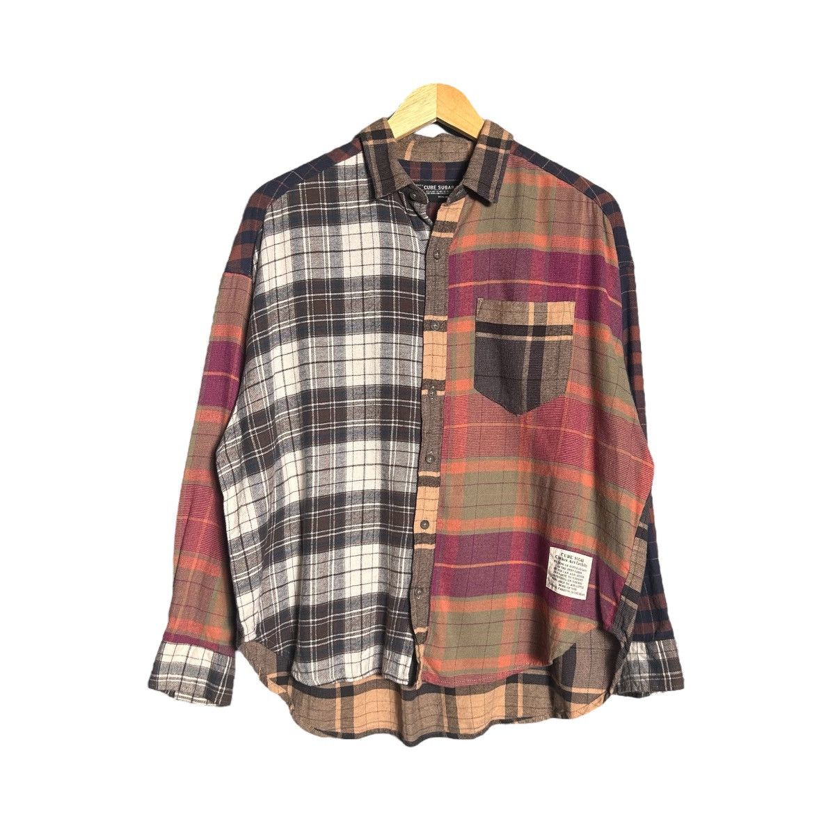 Japanese Brand Cube Suger Button Up Shirt Size XL / US 12-14 / IT 48-50 - 1 Thumbnail