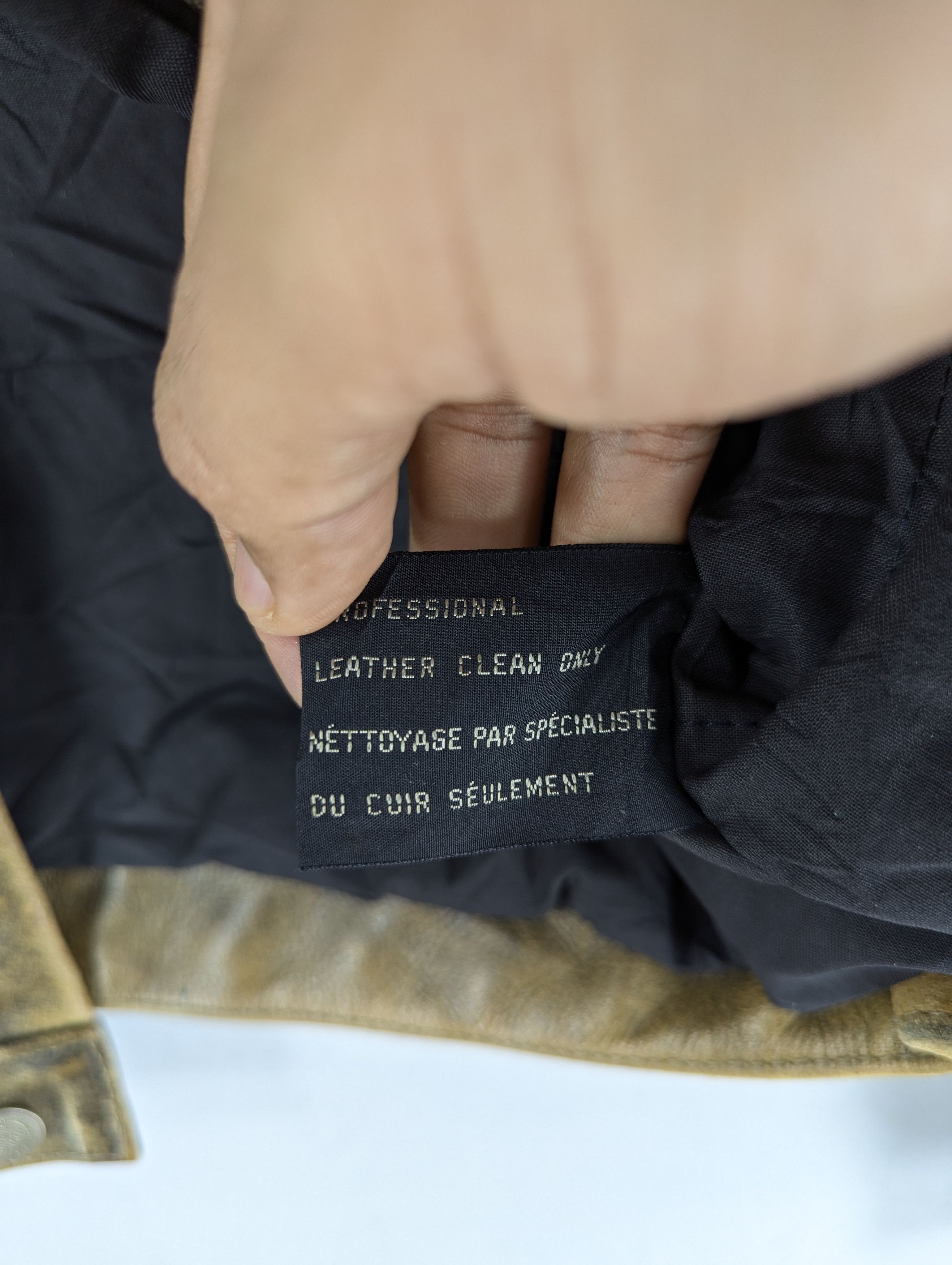 Chevignon Vintage 80s W.R.D Chevignon Patina Distressed Leather Jacket Size US L / EU 52-54 / 3 - 15 Thumbnail