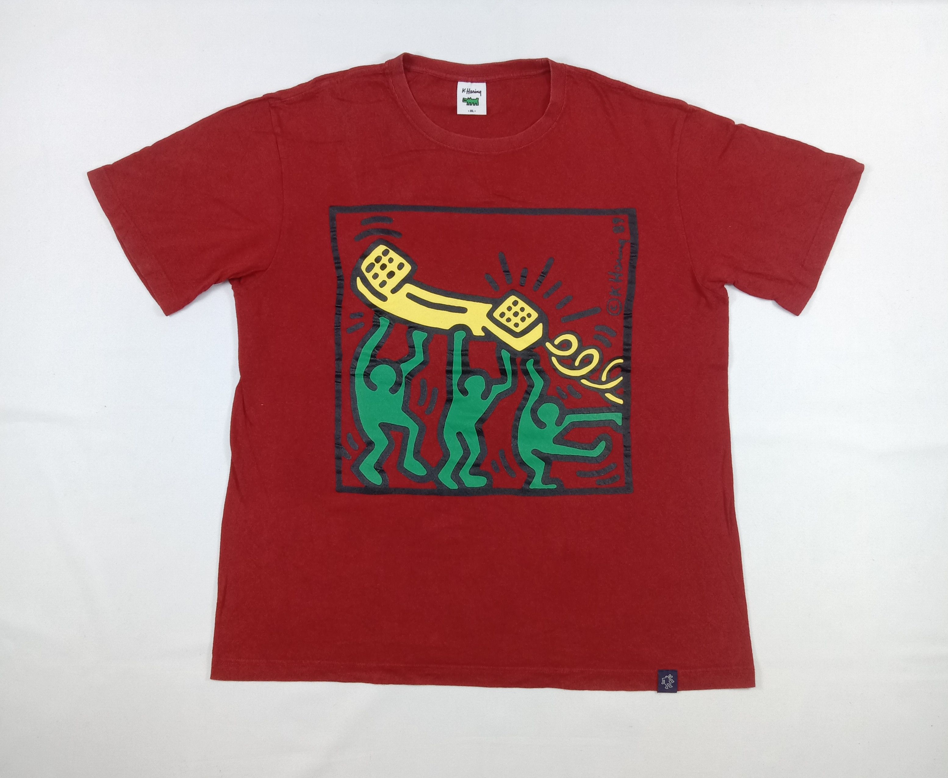Keith Haring Vintage Keith Haring 89 Art T Shirt Size US XL / EU 56 / 4 - 1 Thumbnail