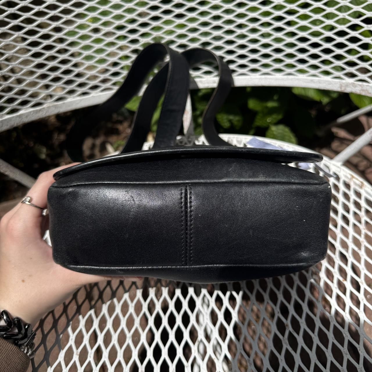 Coach Vintage Coach Black Leather Crossbody with Flap Size ONE SIZE - 3 Thumbnail