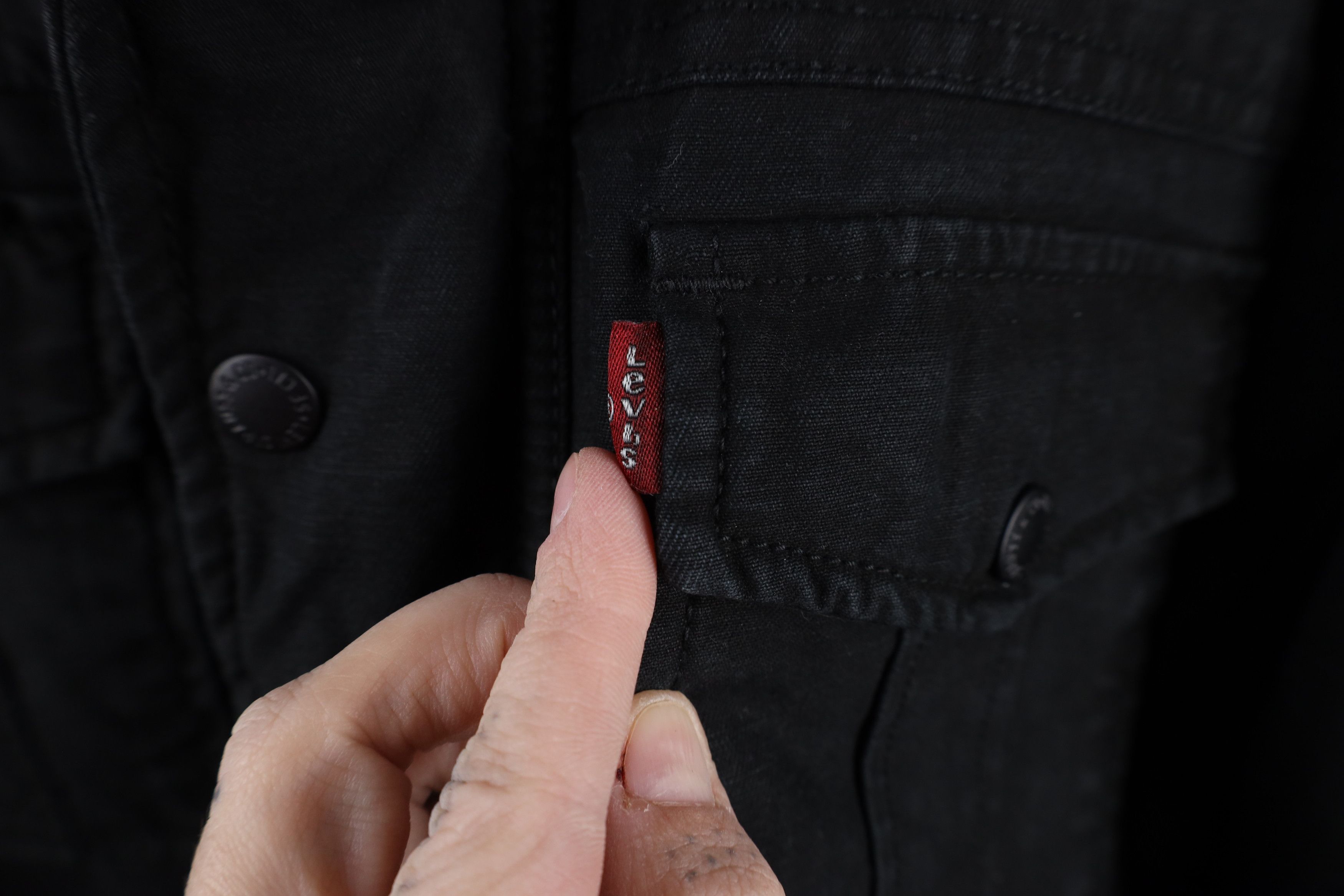 Levi's × Vintage Vintage Y2K Levis Quilted Full Zip Chore Barn Jacket Black Size US XL / EU 56 / 4 - 5 Thumbnail