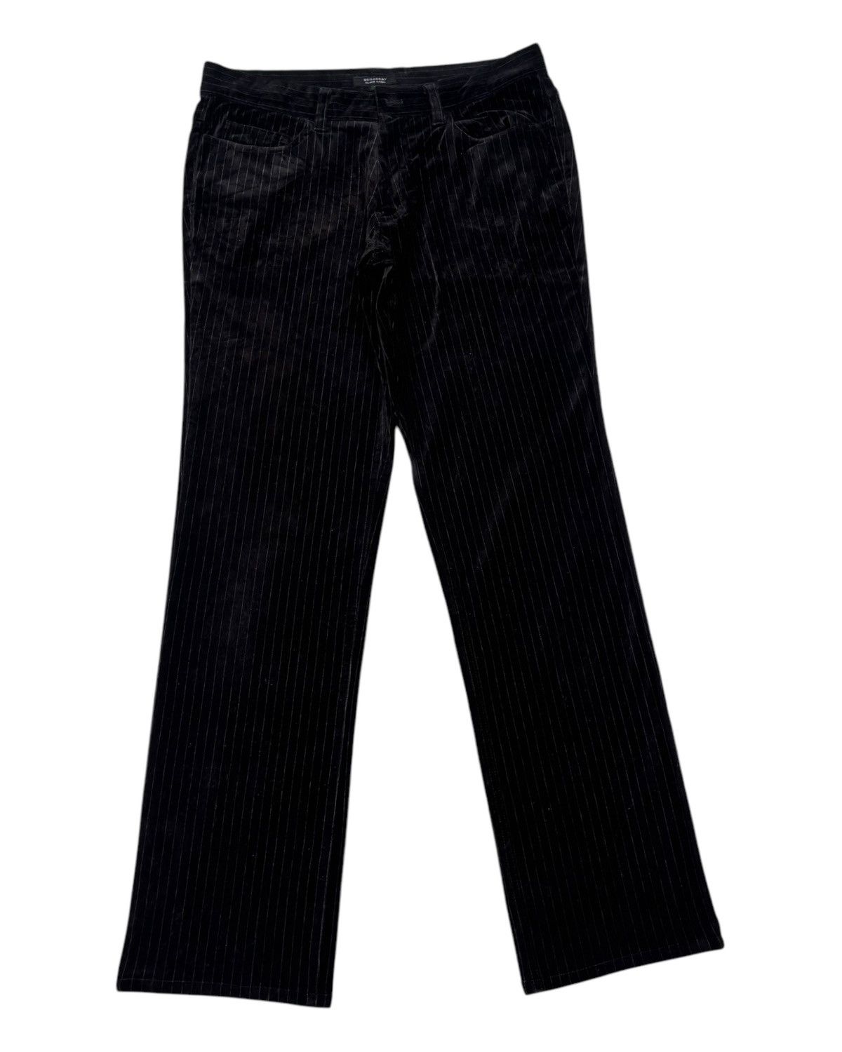 Burberry BURBERRY BLACK LABEL STRIPE VELVET TROUSER PANTS Size US 32 / EU 48 - 5 Thumbnail