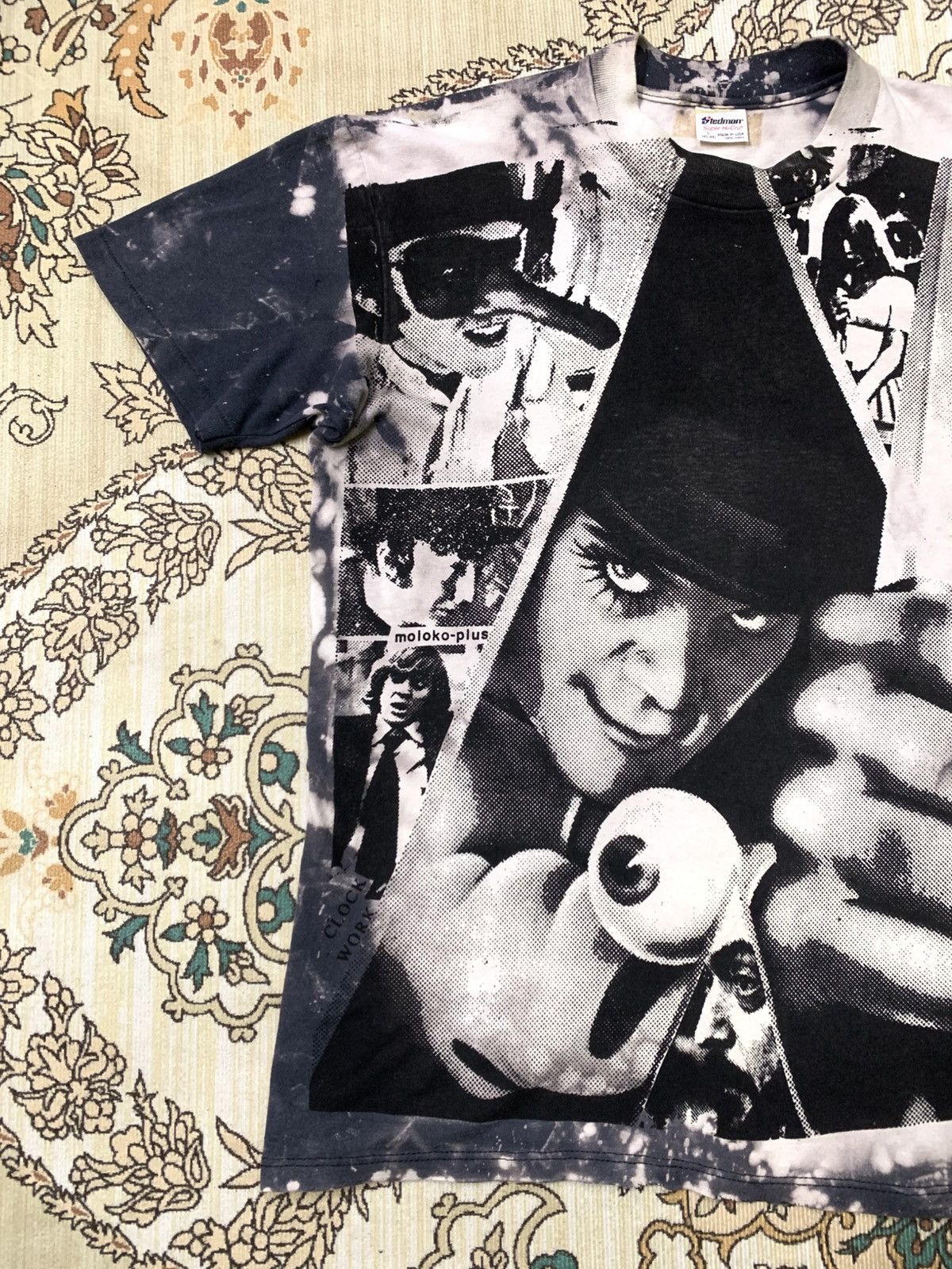 Vintage Vintage RARE 80s Mosquito Head Clockwork Orange Size US L / EU 52-54 / 3 - 3 Thumbnail