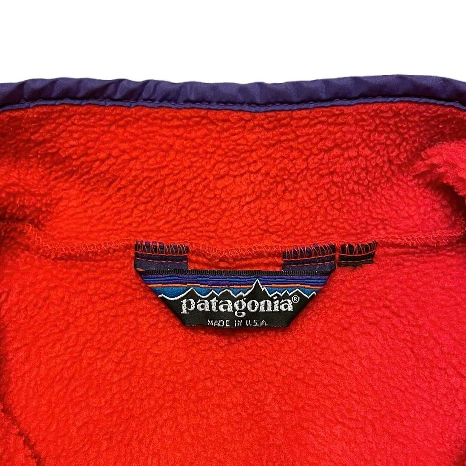 Patagonia VTG 1980s Patagonia Red Synchilla USA Heavy pullover Fleece Size S / US 4 / IT 40 - 4 Thumbnail