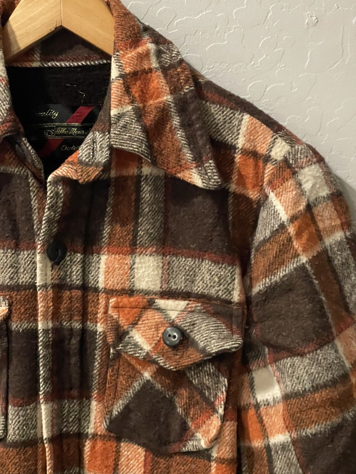 Sears × Vintage Vintage Sears Outerwear Flannel Fleece Button Up 38 Reg Size US M / EU 48-50 / 2 - 2 Thumbnail