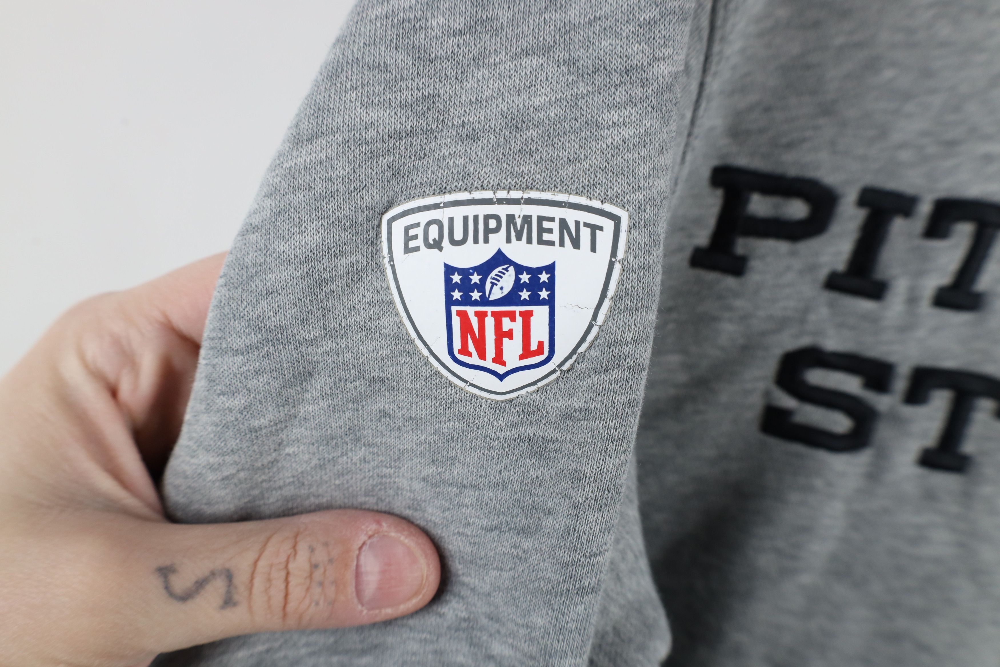 Nike × Vintage Nike NFL Training Pittsburgh Steelers Football Hoodie Gray Size US S / EU 44-46 / 1 - 6 Thumbnail