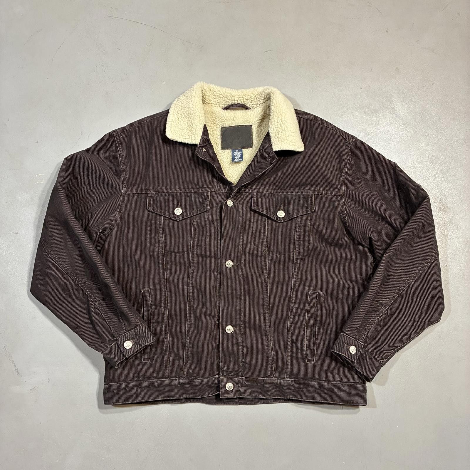 Old Navy Men's Brown Sherpa Lined Jacket Size US M / EU 48-50 / 2 - 1 Thumbnail