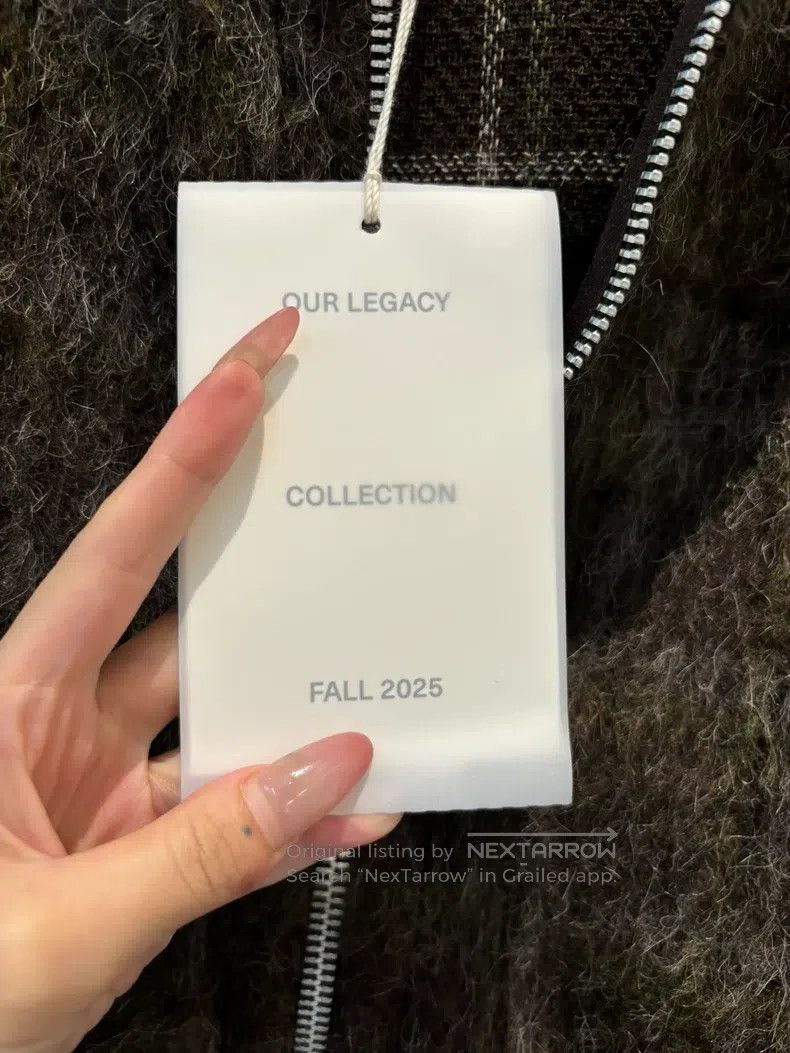 Our Legacy Our Legacy Gingham Mohair Zip Hooded Jacket Size US S / EU 44-46 / 1 - 4 Thumbnail