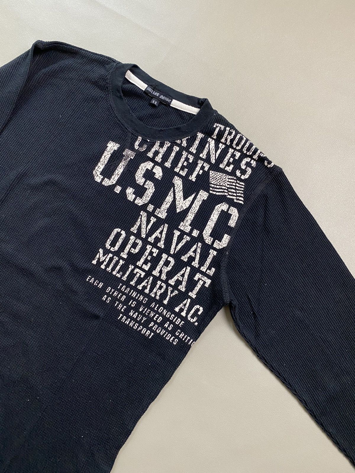 14th Addiction × KMRii × Yasuyuki Ishii Bullet Noise Usmc Longsleeve Size US L / EU 52-54 / 3 - 2 Thumbnail