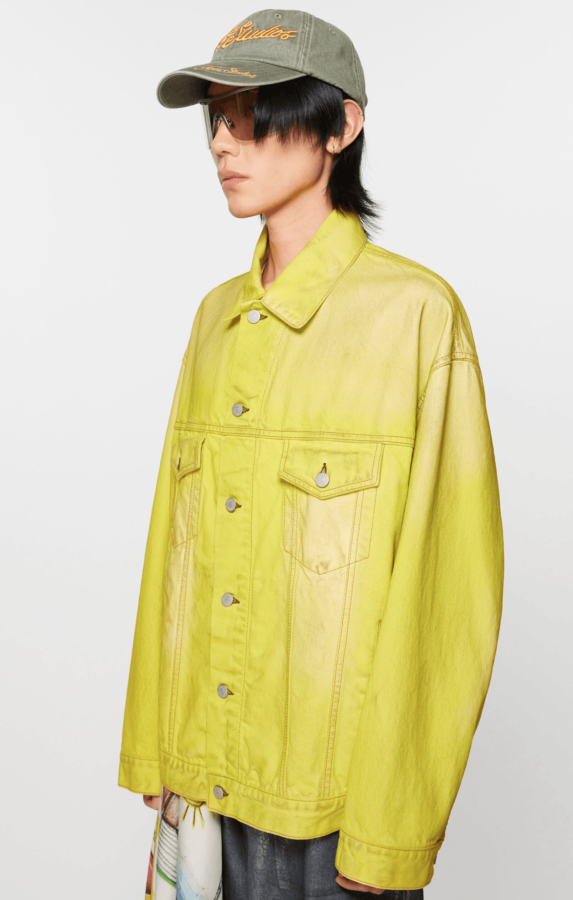 Acne Studios Acne Studios Denim jacket - Oversized fit - Neon yellow Size US M / EU 48-50 / 2 - 4 Thumbnail