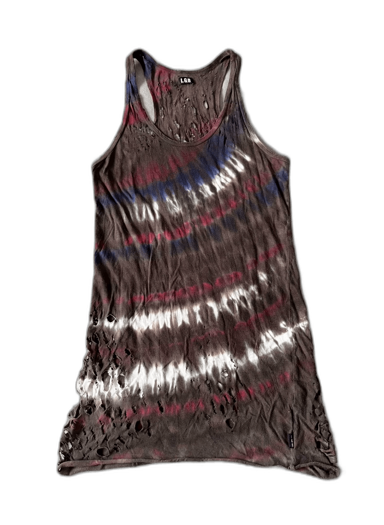 Le Grande Bleu (L.G.B.) Vintage Punk Style Dyed Tank Top Size XXS / US 00 / IT 34 - 1 Thumbnail