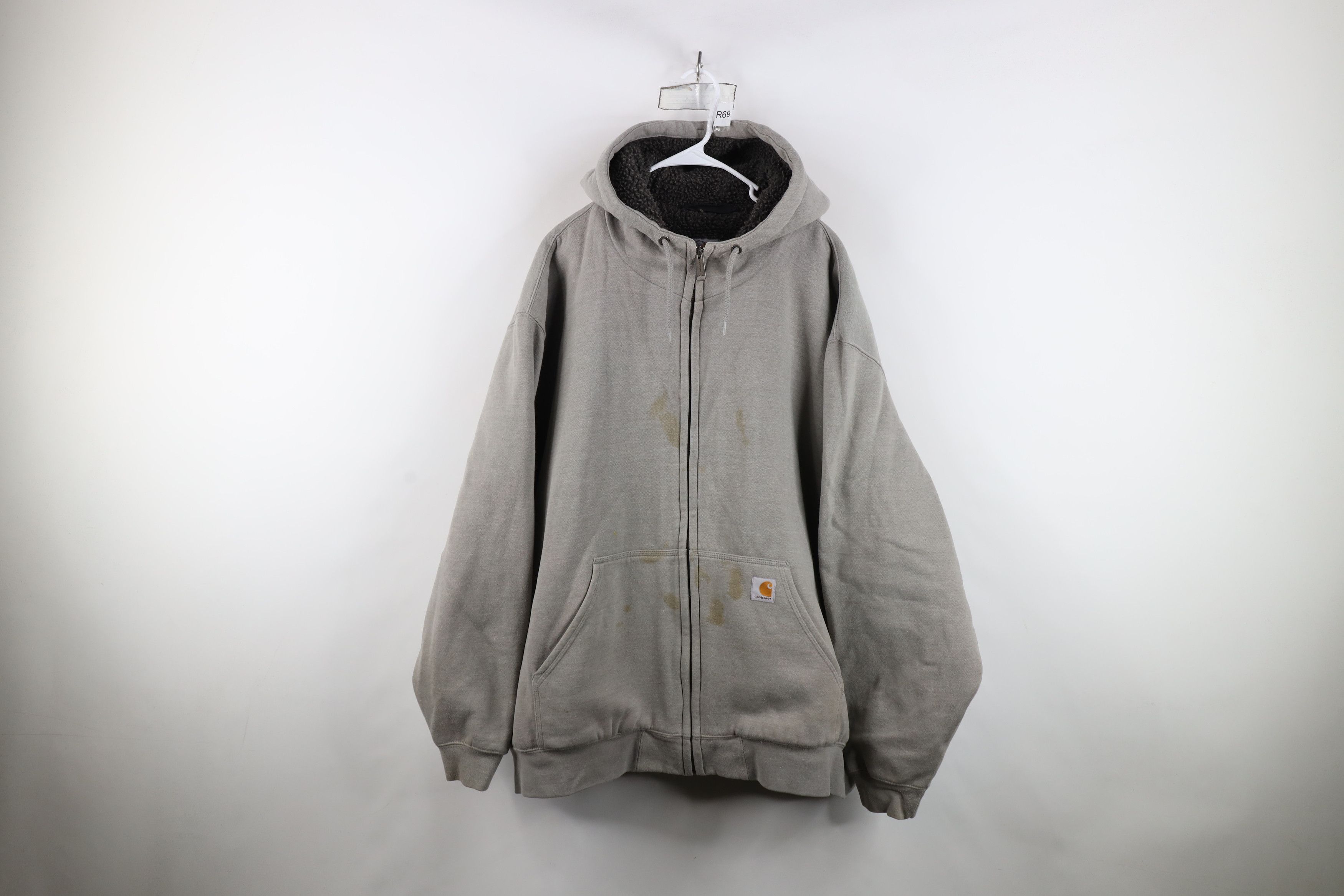 Carhartt Vintage Carhartt Heavy Deep Pile Fleece Lined Hoodie Jacket Size US XXL / EU 58 / 5 - 1 Thumbnail