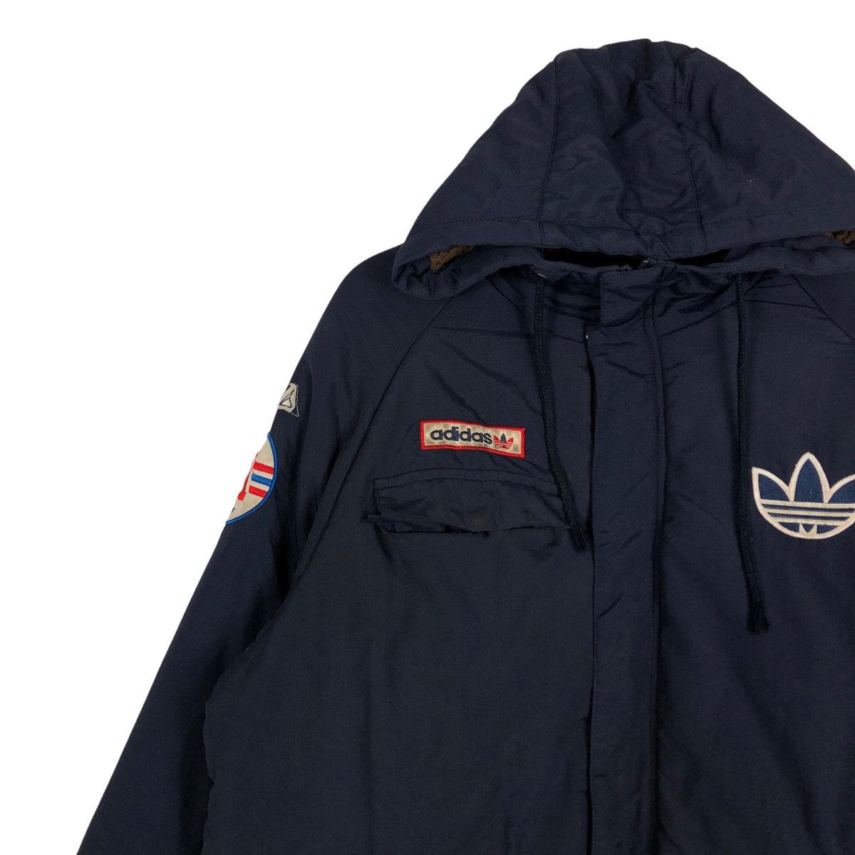 Adidas 🔥Vtg Biker Puffer Down Light Jacket Adidas Size US M / EU 48-50 / 2 - 7 Thumbnail