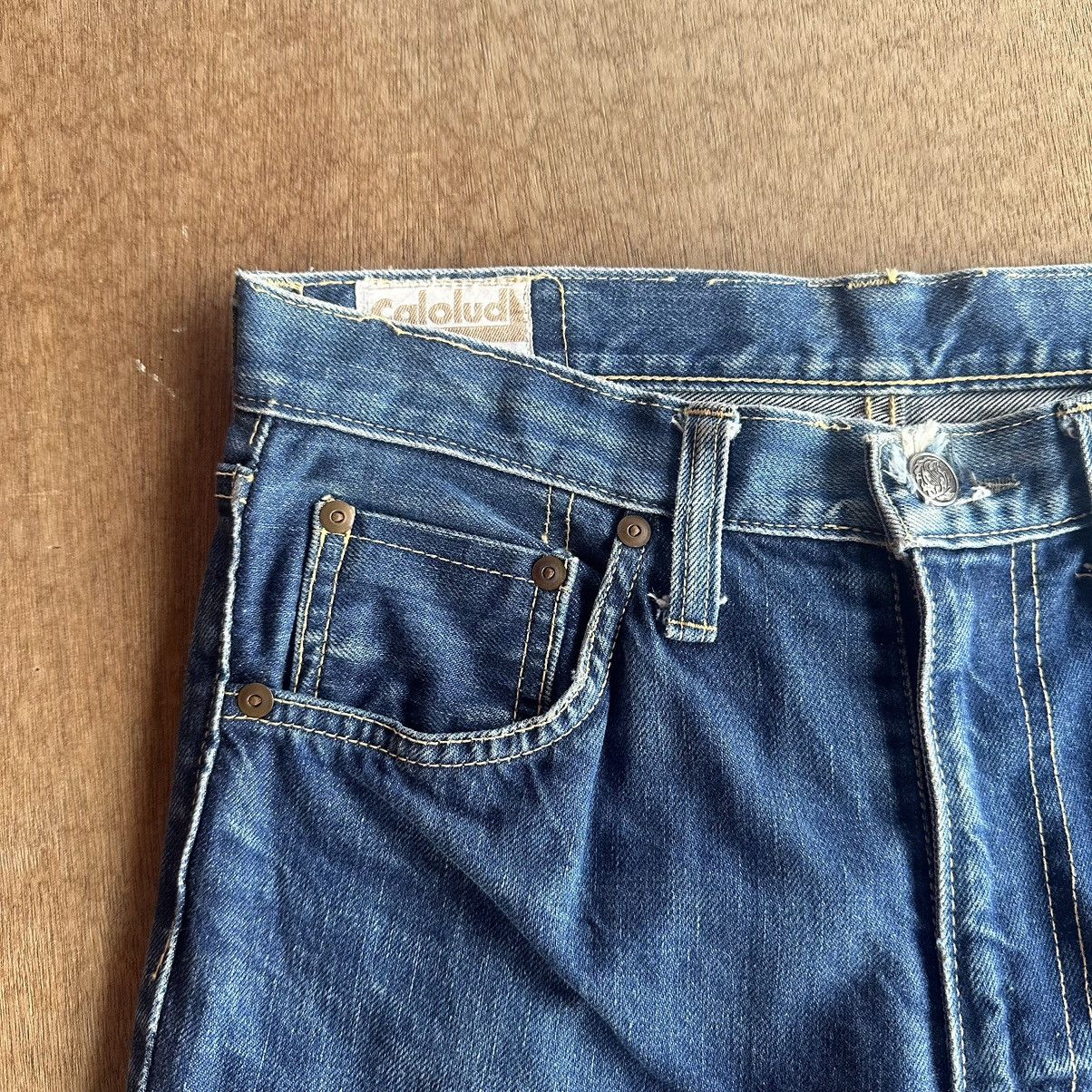 Vintage FLARE/BOOTCUT ‼️ Vintage COLOLUD Yellow Stitch Sconvil Denim Size US 27 - 5 Thumbnail
