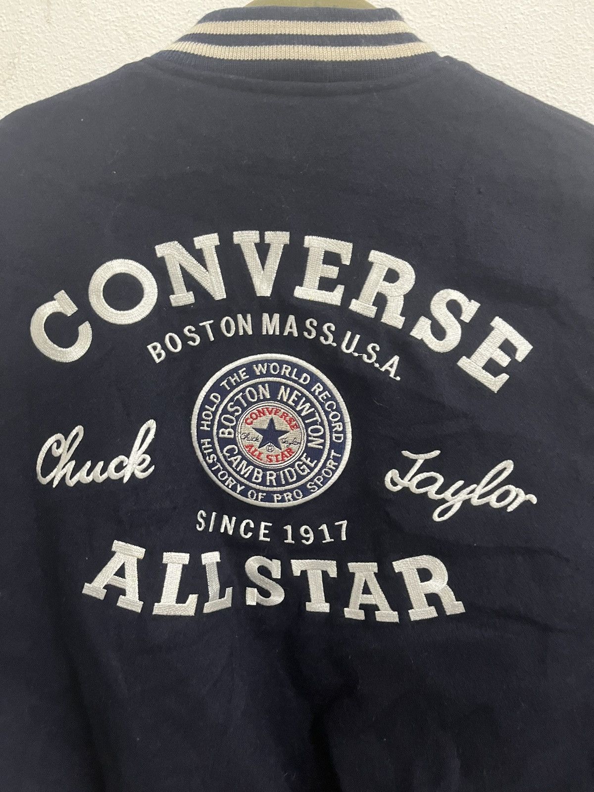 Converse Converse Chuck Taylor Wool Leather Varsity Jacket Size US L / EU 52-54 / 3 - 13 Thumbnail