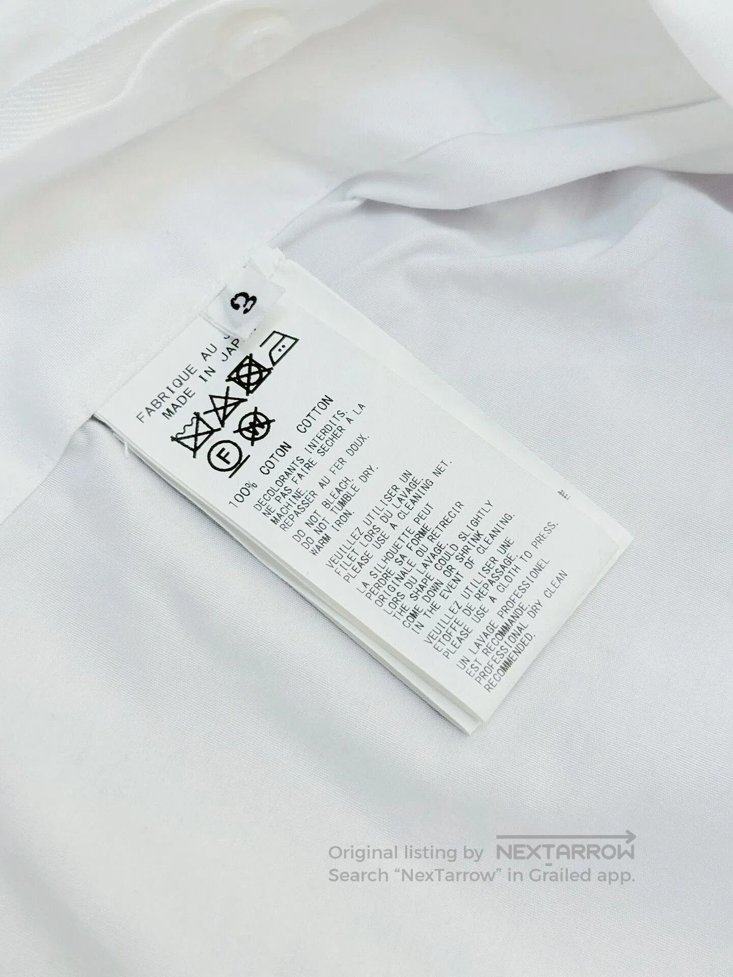 Yohji Yamamoto Yohji Yamamoto White Asymmetrical Shirt. Size L / US 10 / IT 46 - 8 Thumbnail