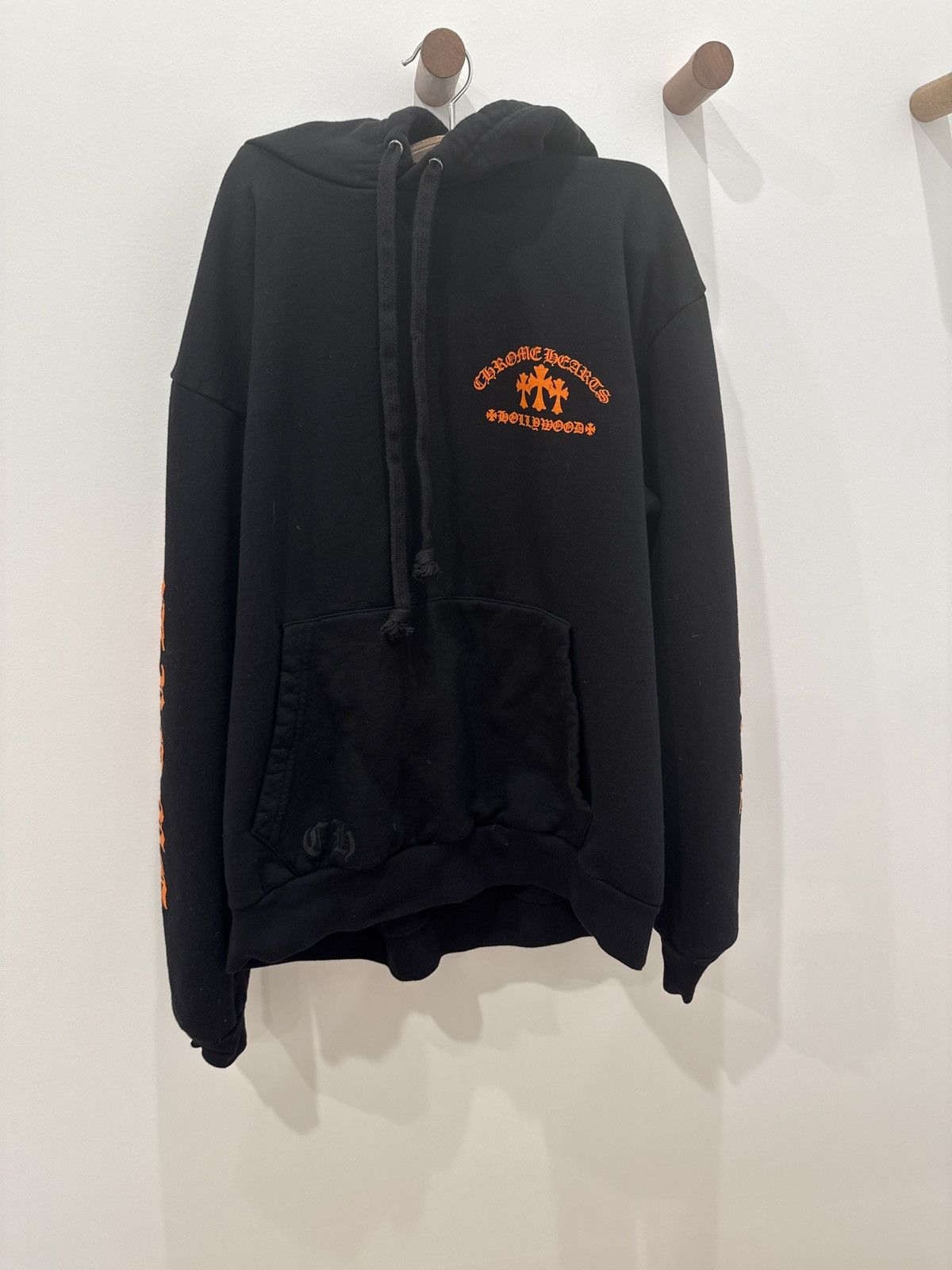 Chrome Hearts Chrome Hearts Triple Cross Orange Hollywood hoodie