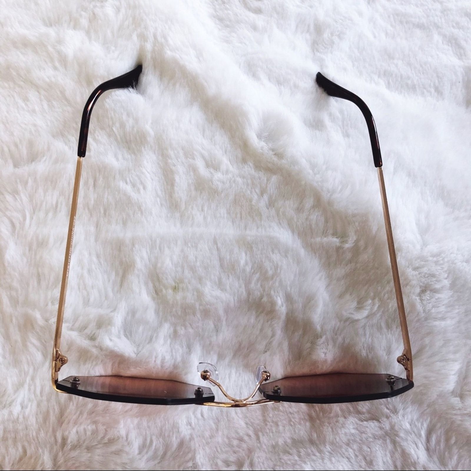 Other Alaiya Purple Octogonal Ombre Sunglasses Size ONE SIZE - 4 Thumbnail