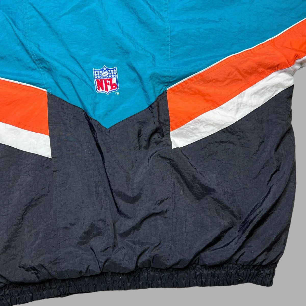 NFL × Starter × Vintage Vtg 1990s NFL Miami Dolphins Zip Up Starter Puffer Jacket Size US XL / EU 56 / 4 - 16 Thumbnail