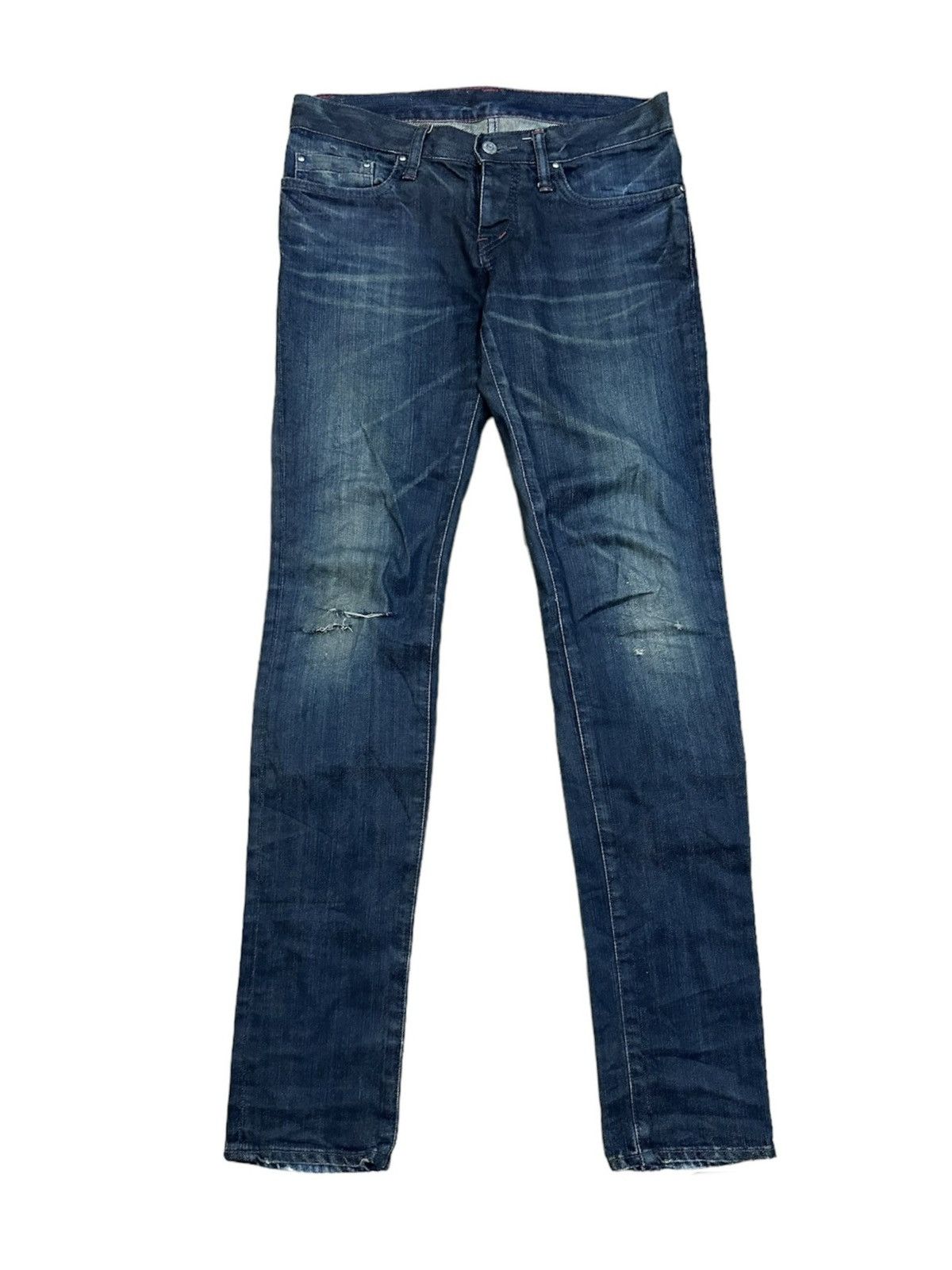 Hysteric Glamour Hysteric Glamour Waxed Distressed Knee Denim Size US 28 / EU 44 - 1 Thumbnail