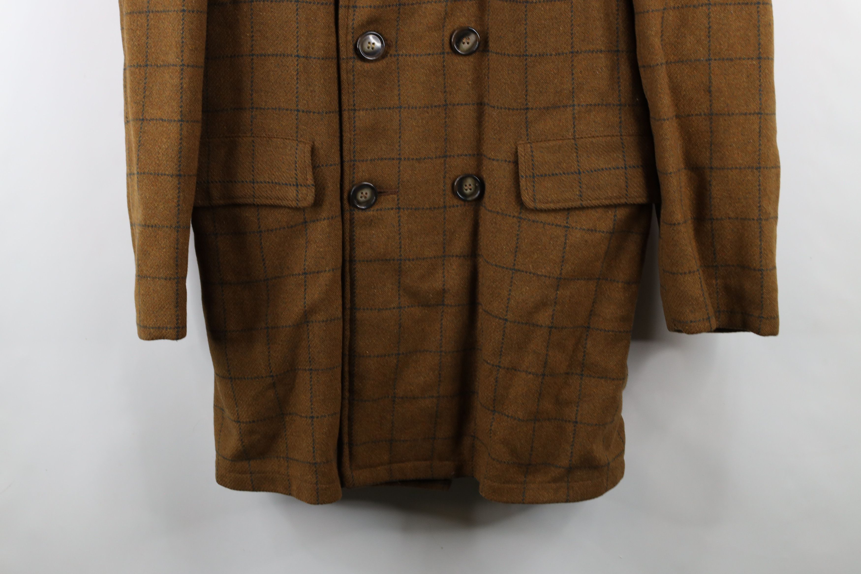 Vintage Vintage 60s 70s Lined Wool Double Breasted Jacket Coat USA Size US L / EU 52-54 / 3 - 3 Thumbnail