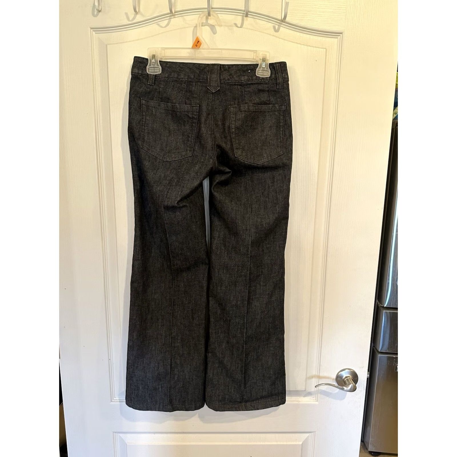 Gap VINTAGE Gap Pants Chambray Flare Leg Size 2 100% Cotton Low Rise Womens Blue Size 26" / US 2 / IT 38 - 2 Thumbnail