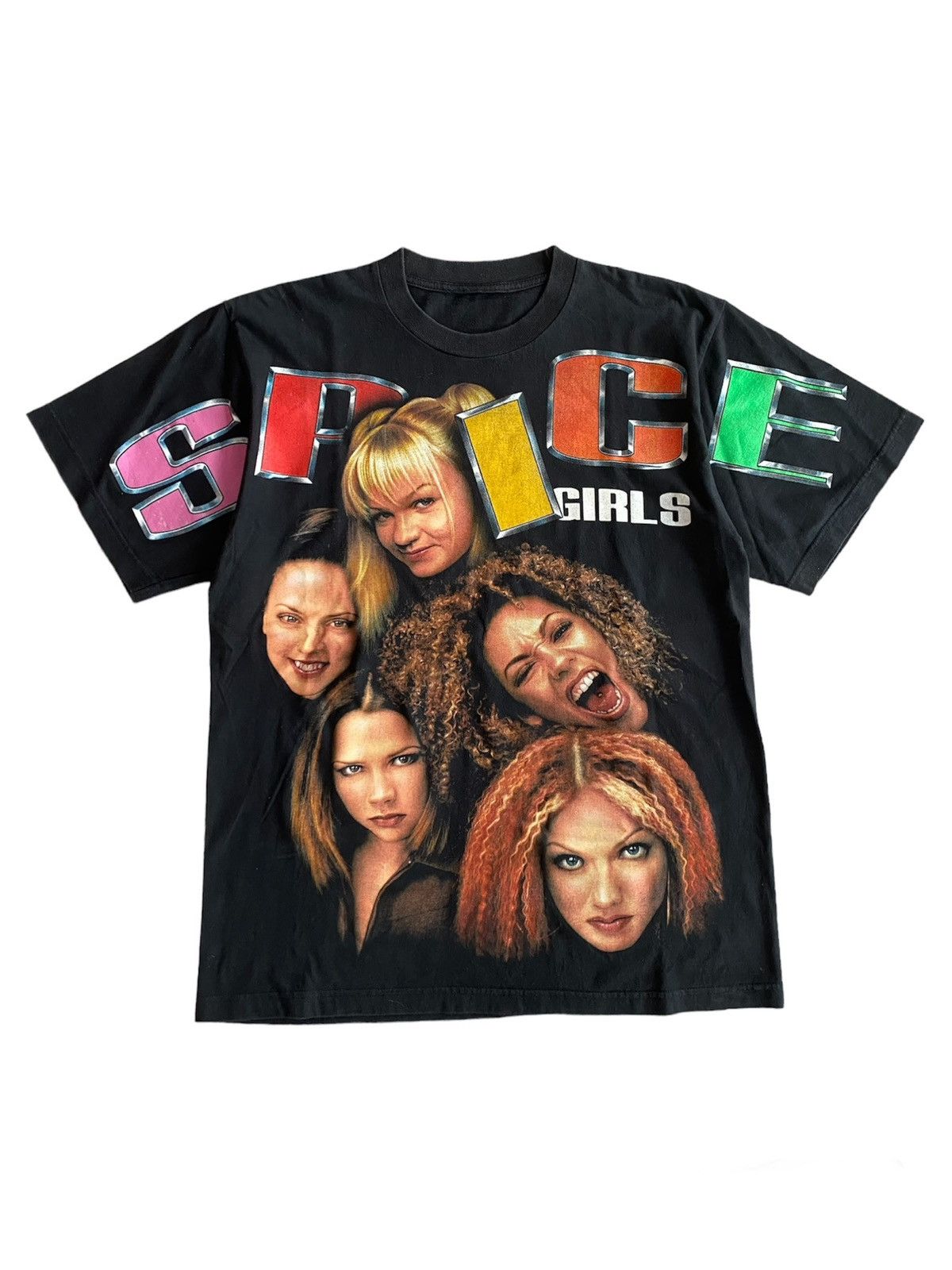 Band Tees × Vintage Vintage 1990s Spice Girl Double Sided Print Shirt Size US XL / EU 56 / 4 - 1 Thumbnail
