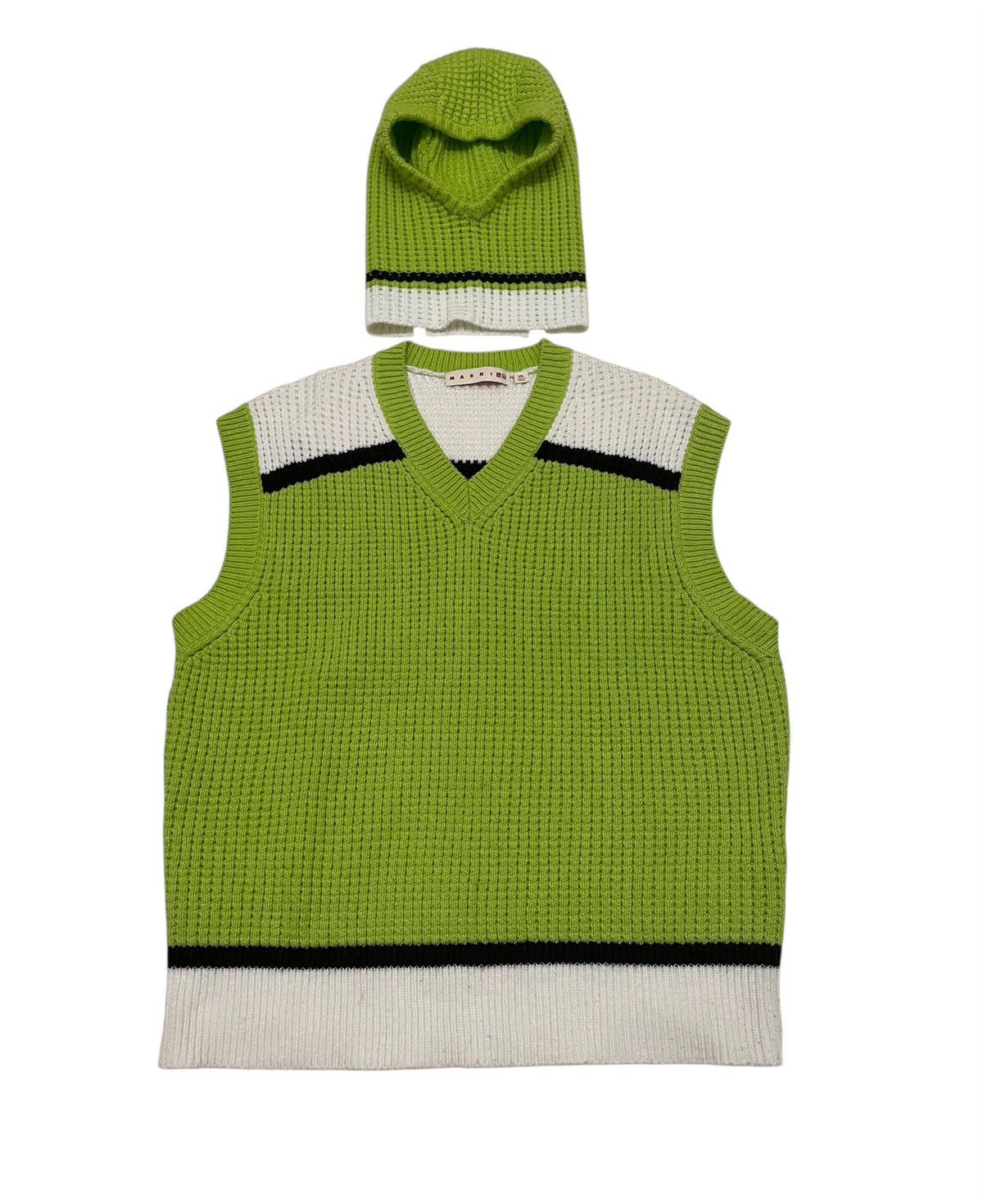 Marni × Uniqlo Marni Uniqlo Set Balaclava & Vest Popcorn Knit Sweater Size US M / EU 48-50 / 2 - 1 Thumbnail