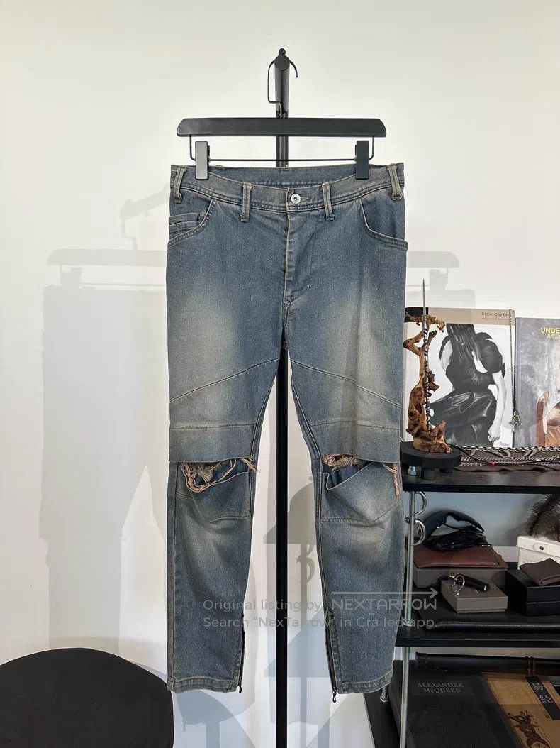 Julius Julius size S Knee Destroyed Washed Denim Pants Size US 27 - 1 Thumbnail